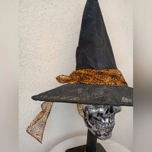 Witch Hat Halloween Costume Party Wizard Pagan Wiccan Goth Rave Festival - Picture 2 of 12